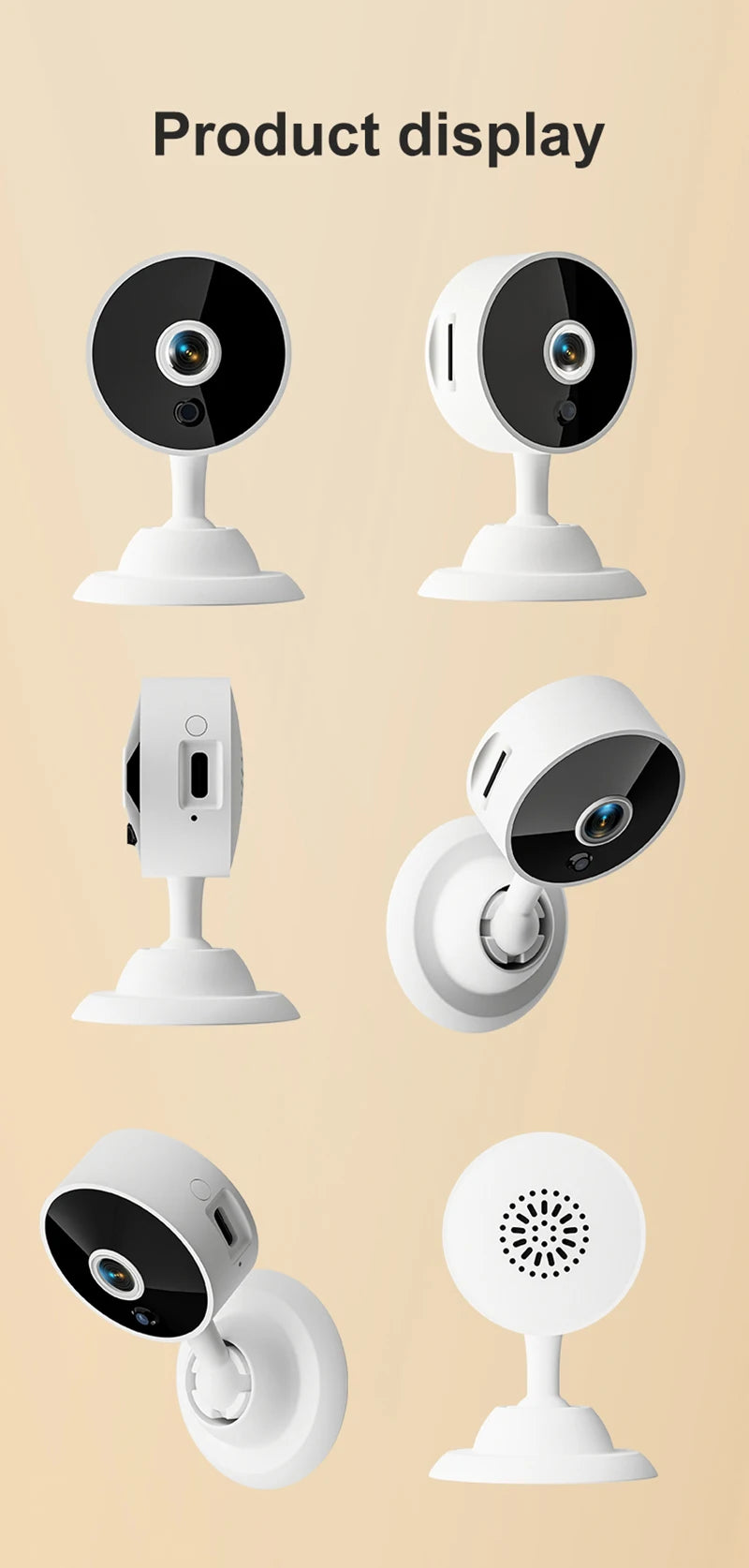 Mini Câmera Wi-Fi Full HD Detecção Movimento