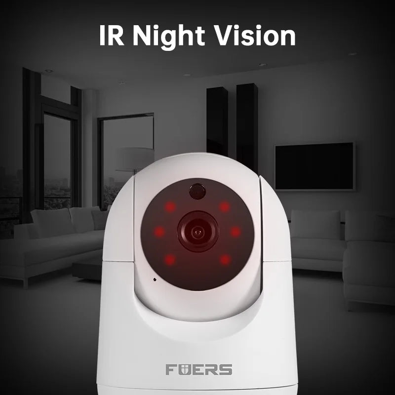 Camera WiFi Inteligente com Suporte Ajustável 4K 8MP – Rastreamento AI e Armazenamento de Até 128GB