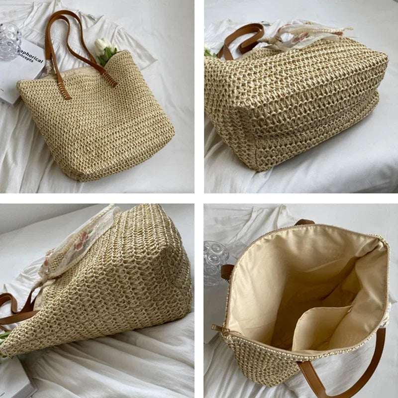 Bolsa Tote de Palha