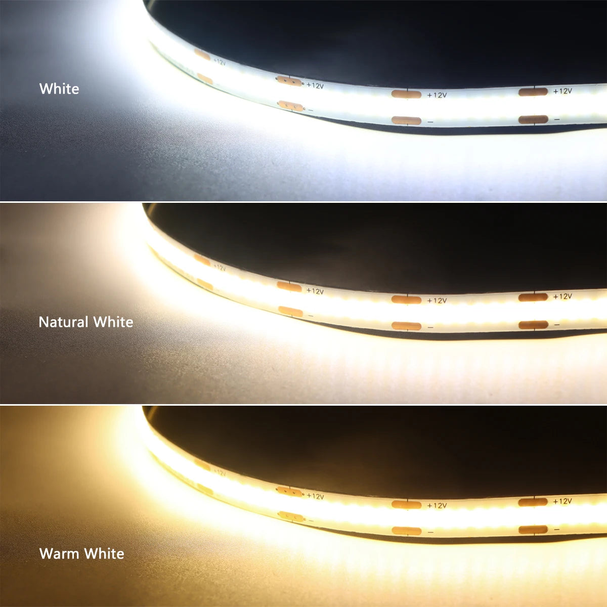 Fita LED para Armário com Sensor de Toque – Regulável, Ideal para Móveis de Madeira e Exposição