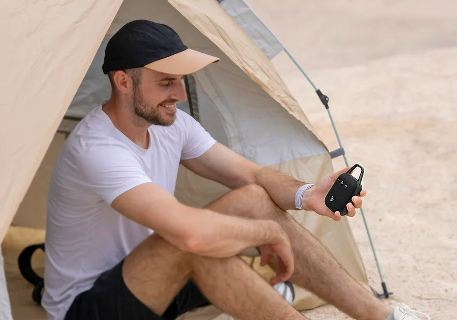 Alto-Falante Bluetooth Portátil com Gancho