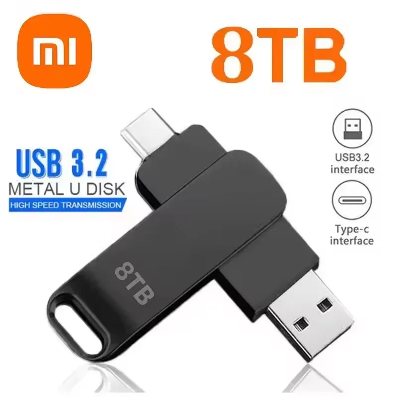 Pen Drive USB 3.2 – Alta Velocidade, Tipo-C, à Prova d’Água