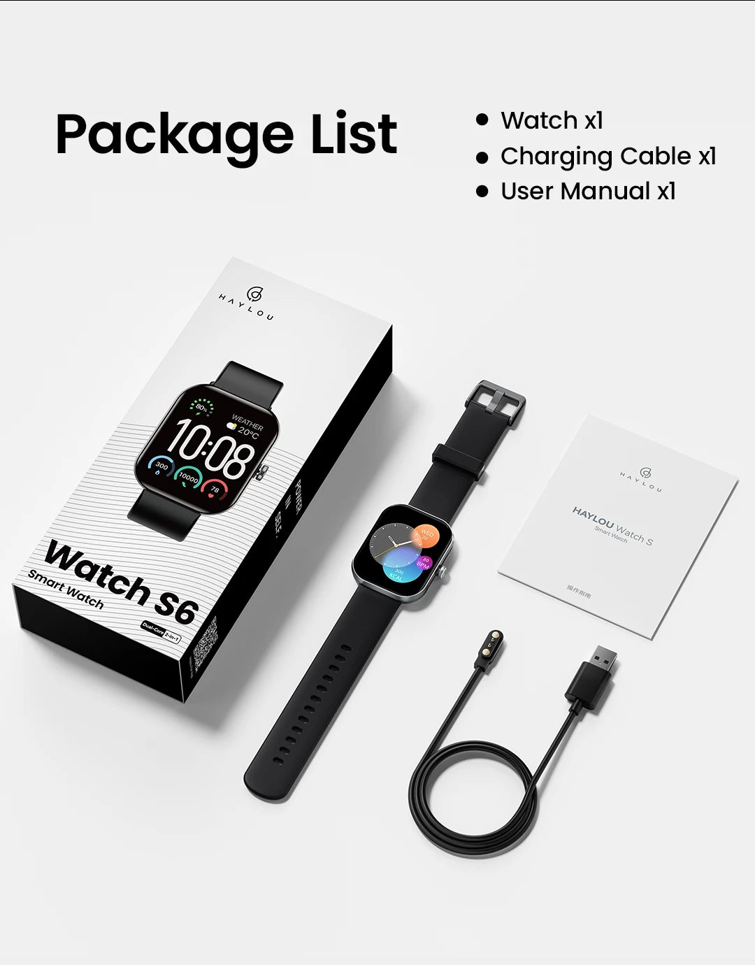 Smartwatch S6 Chamadas Bluetooth