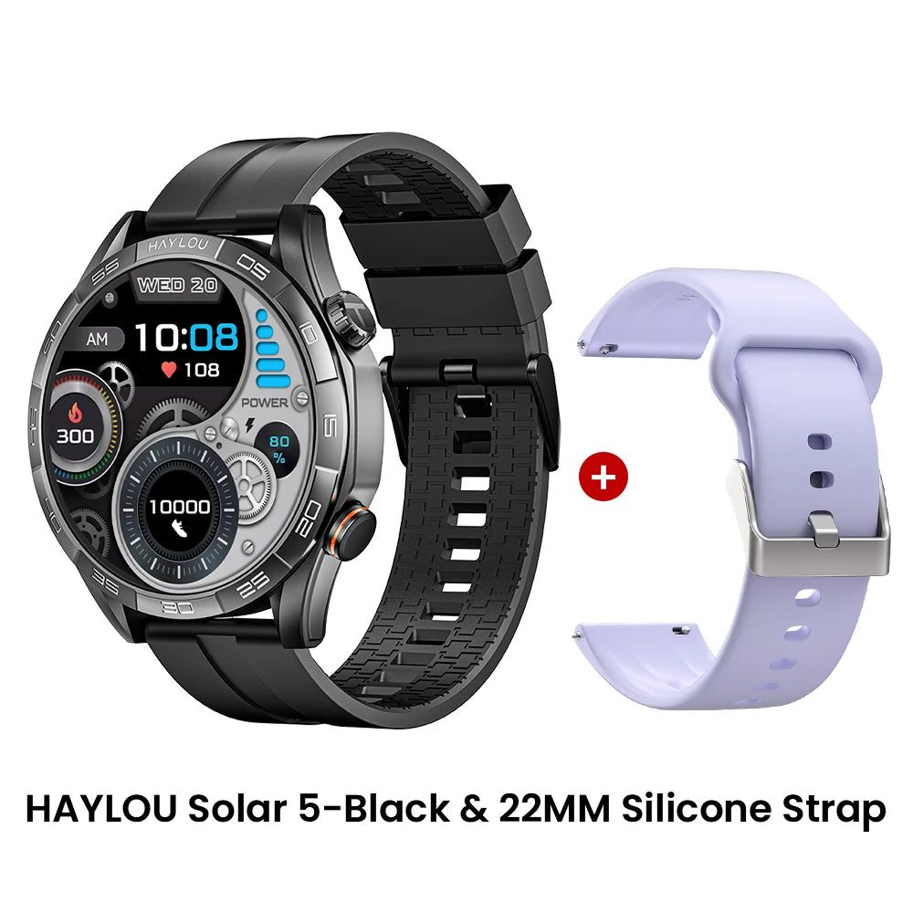 Smartwatch Solar 5 com Chamadas Bluetooth