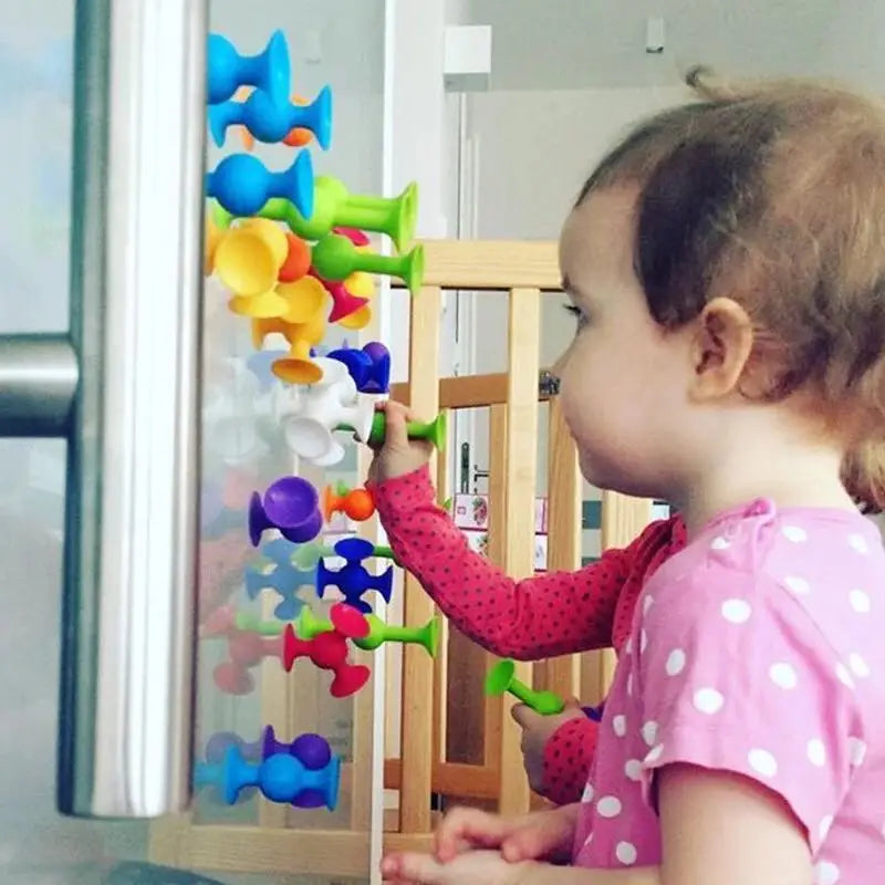 Brinquedo de Montar com Ventosas 19 Peças em Silicone