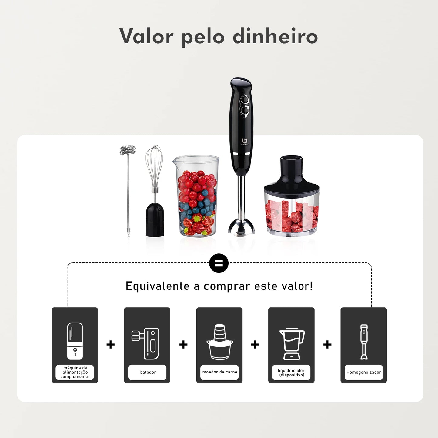 Liquidificador Mixer Processadores de alimentos mini