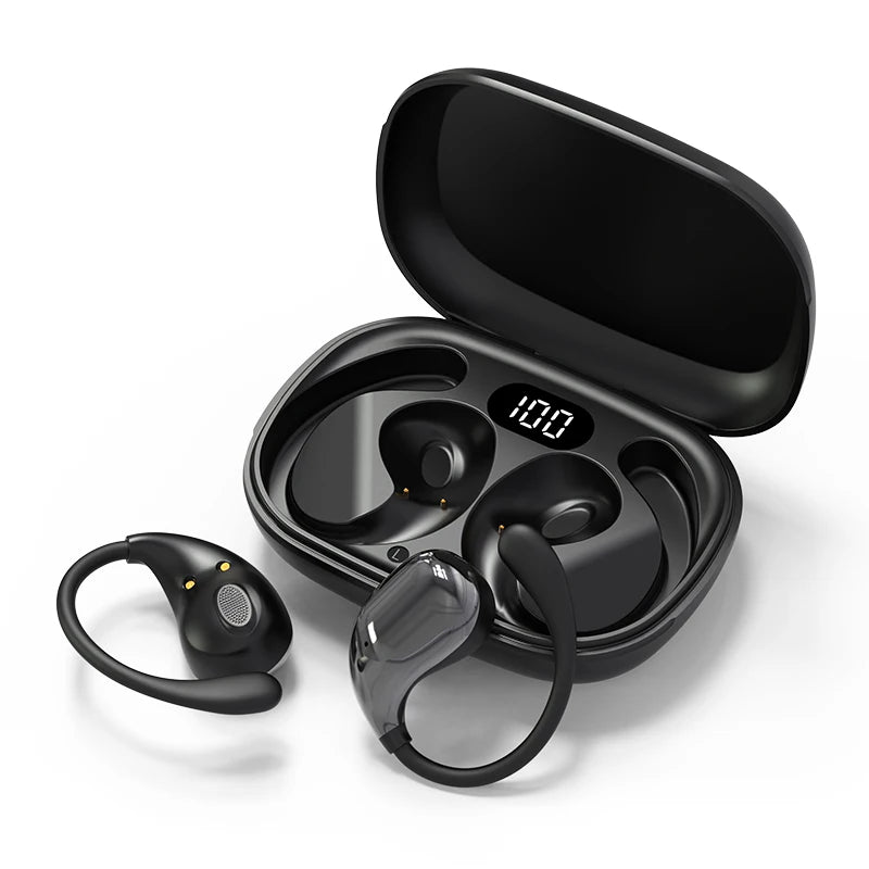 Fones de Ouvido com Gancho Auricular À Prova d’Água Microfone