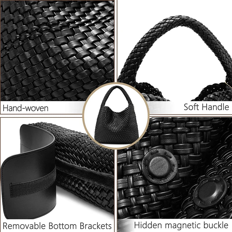 Bolsa Tote Trançada Grande