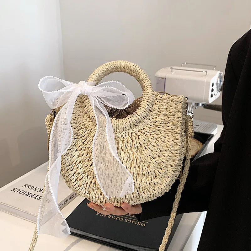 Bolsa Redonda de Palha