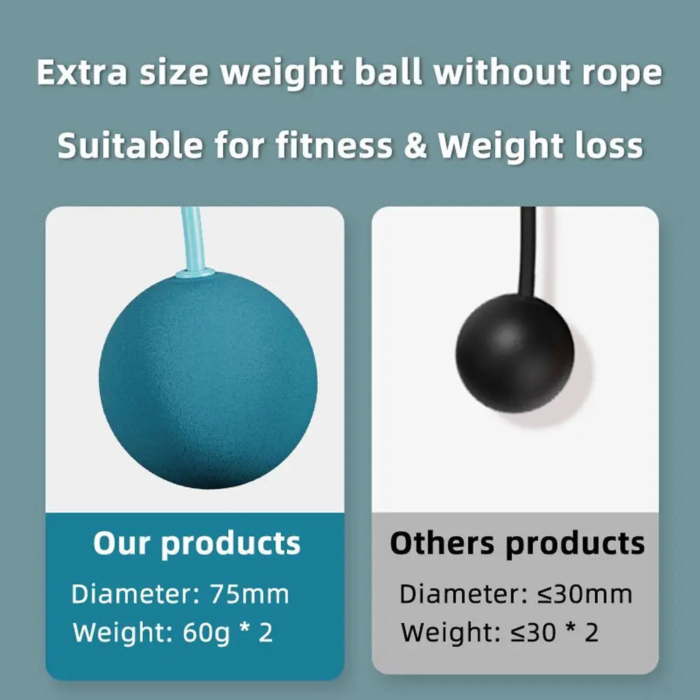 Corda de Pular Sem Fio com Bola Pesada - Fitness e Treinamento Aeróbico