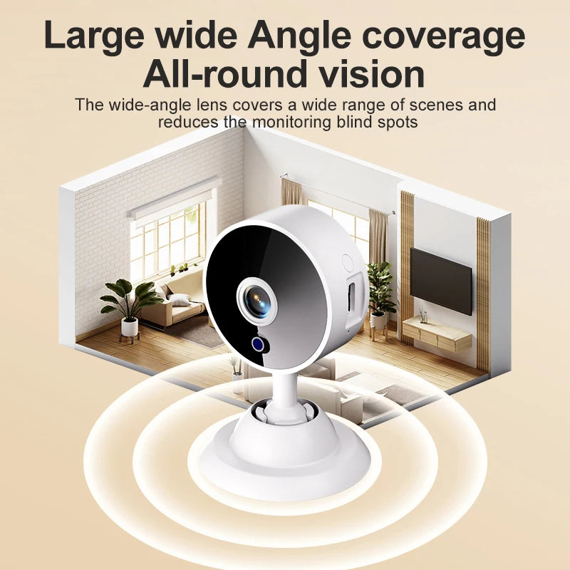 Mini Câmera Wi-Fi Full HD Detecção Movimento