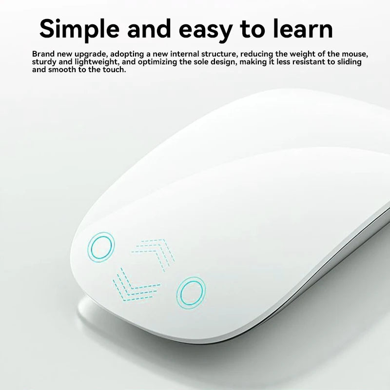Mouse Sem Fio Multi-Touch Bluetooth 5.0