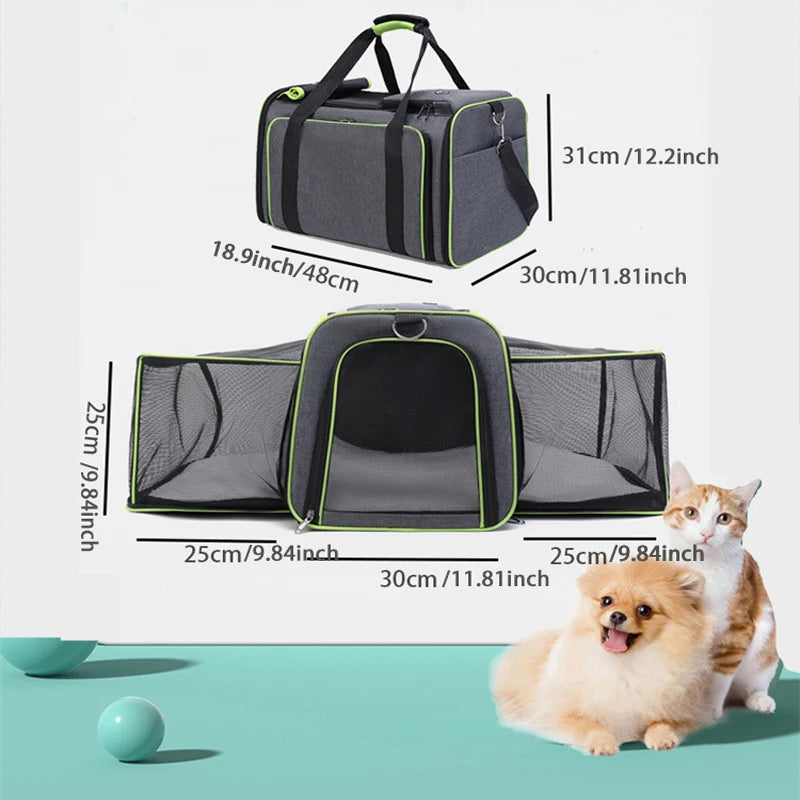 Bolsa de Transporte Pet Dobrável e Expansível