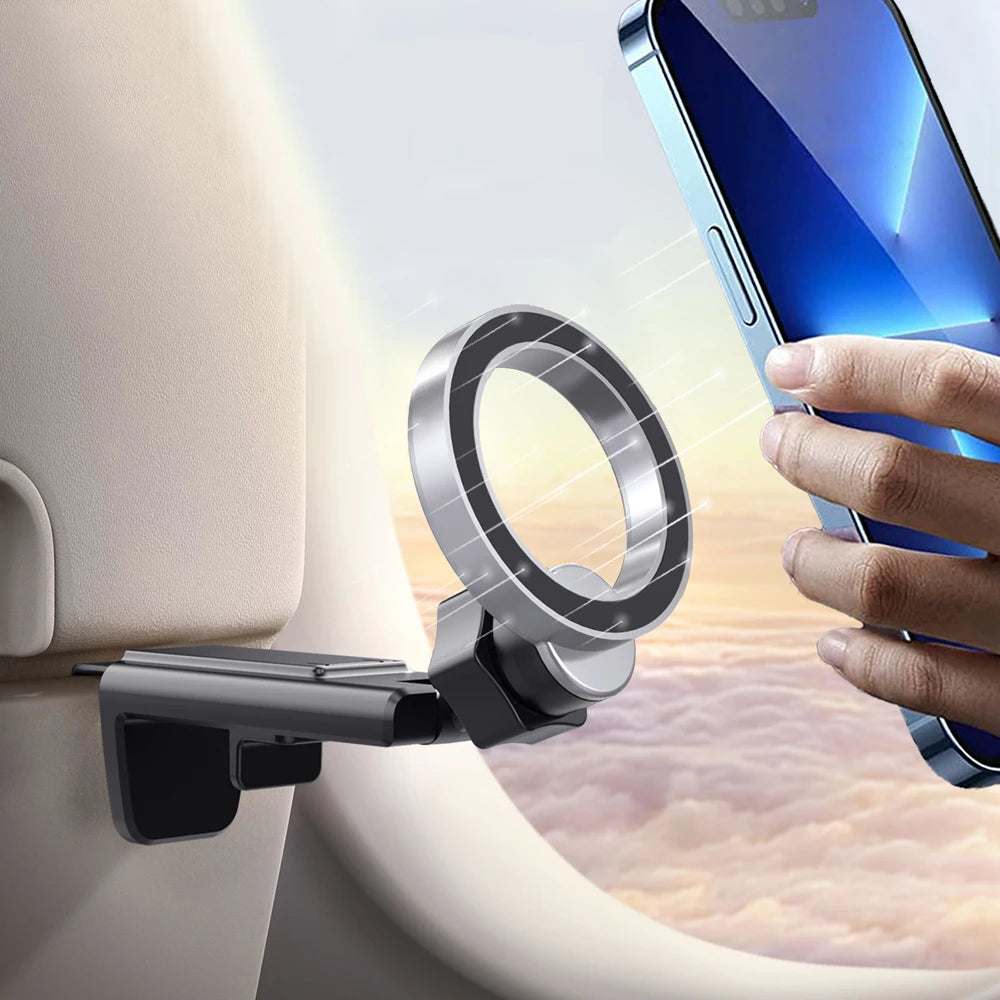 Suporte Magnético Portátil para Celular – Clip de Mesa Compatível com MagSafe