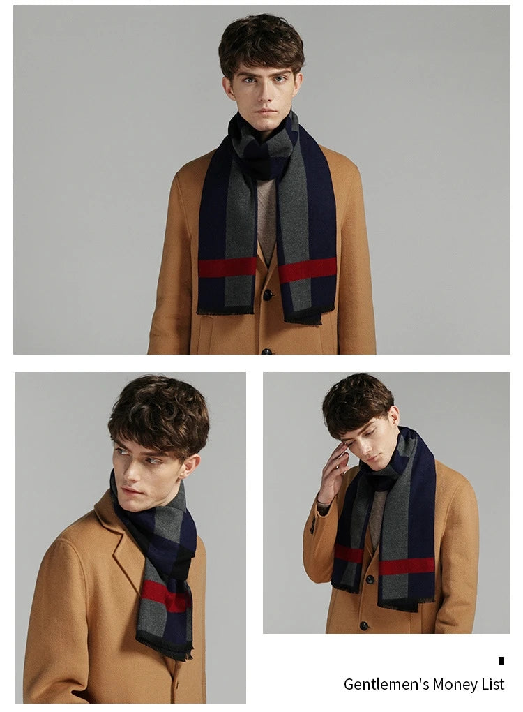 Cachecol Masculino Xadrez — Estilo e Conforto para os Dias Frios