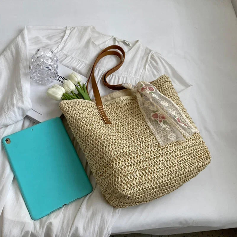 Bolsa Tote de Palha