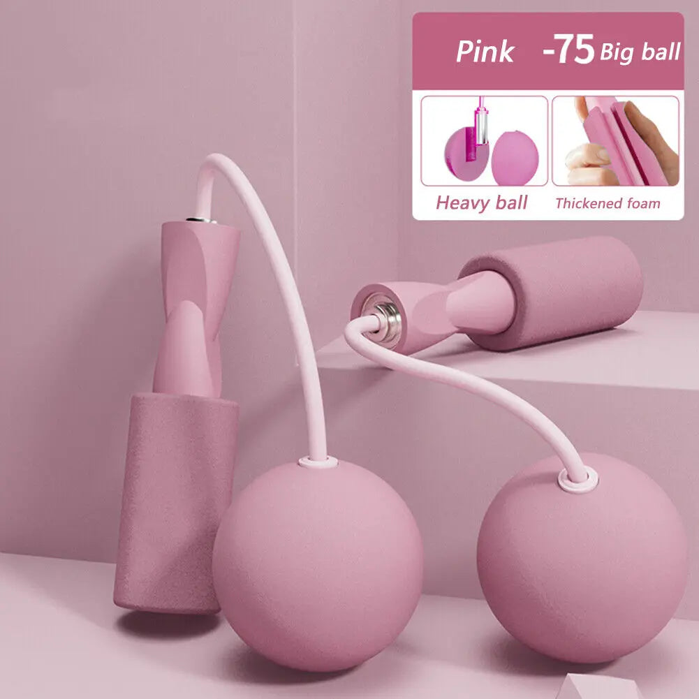 Corda de Pular Sem Fio com Bola Pesada - Fitness e Treinamento Aeróbico
