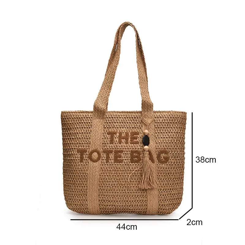 Bolsa de Palha Estilo Francês