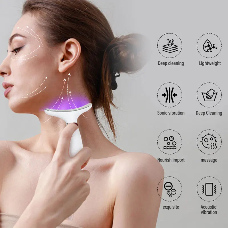 Aparelho de Beleza Facial com Luz Colorida