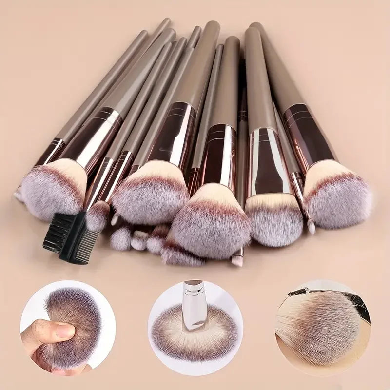 Conjunto Profissional de Pincéis Esponjas de Maquiagem