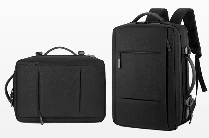 Mochila de Viagem e Trabalho – Impermeável, Expansível, com Porta USB e Compartimento para Notebook 15.6"moch