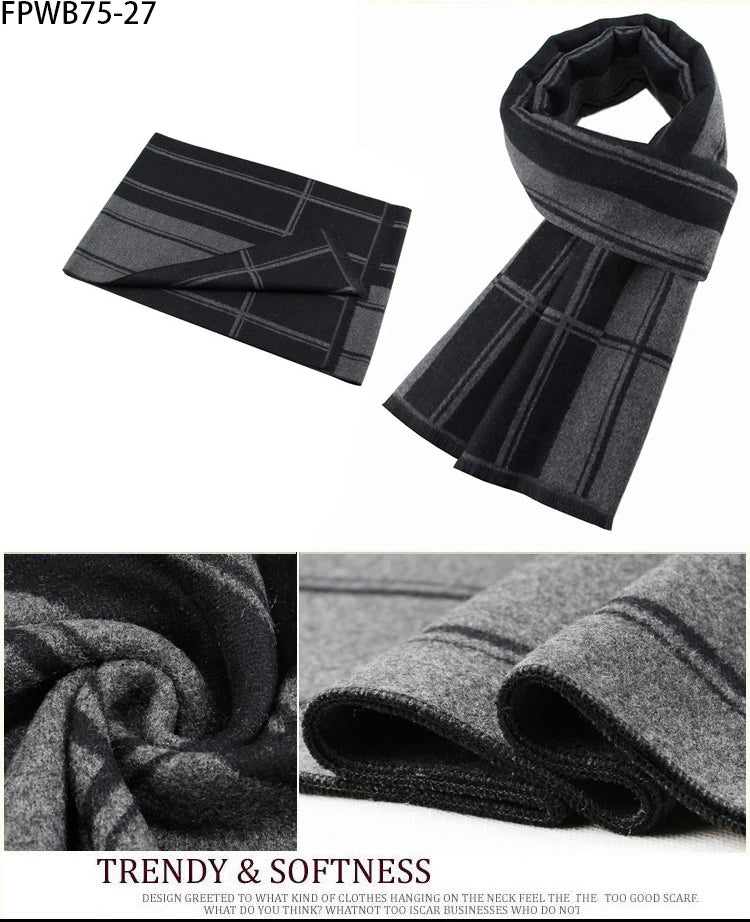Cachecol Masculino Xadrez — Estilo e Conforto para os Dias Frios