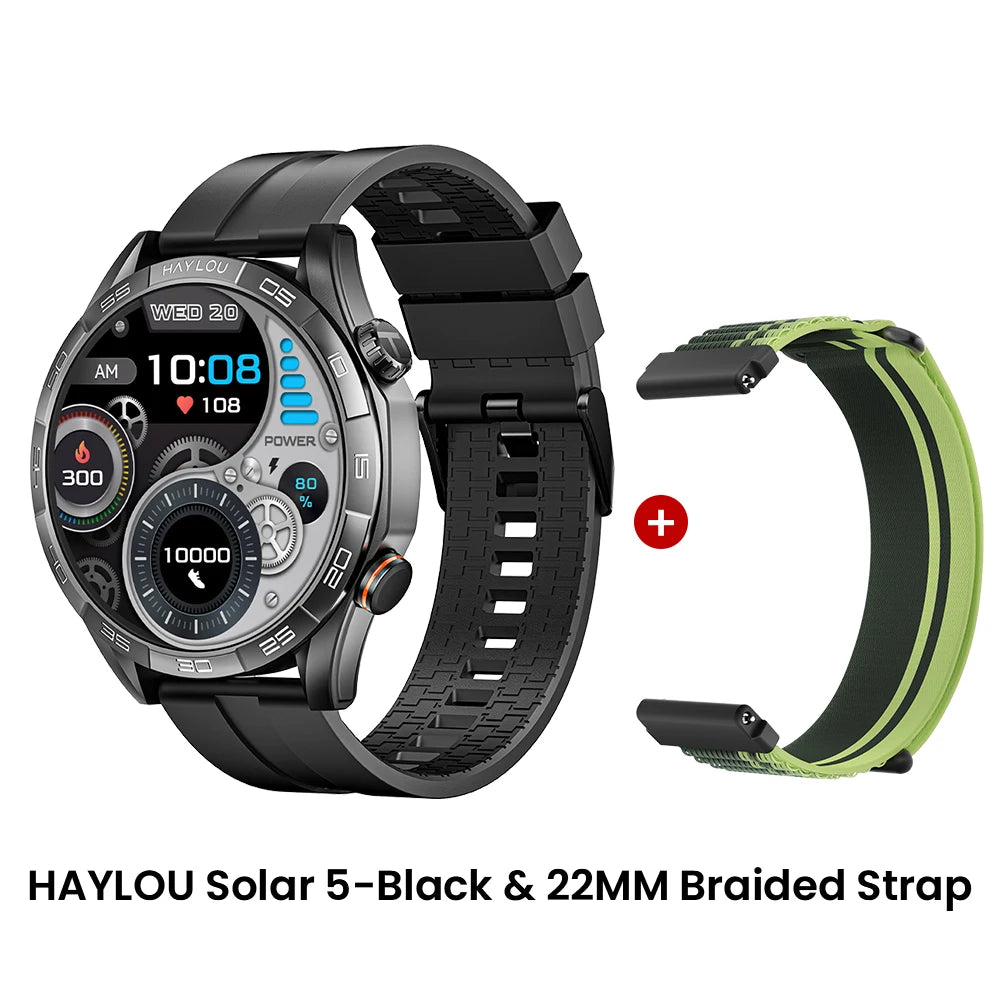 Smartwatch Solar 5 com Chamadas Bluetooth