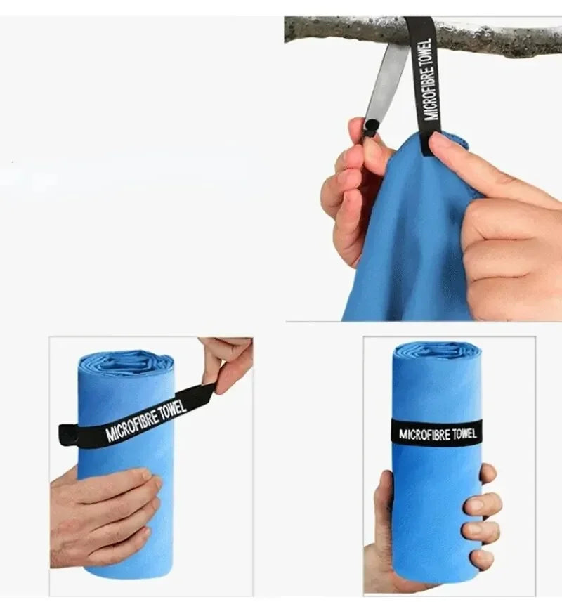 Toalha Esportiva Microfibra de Secagem Rápida 40x80 cm