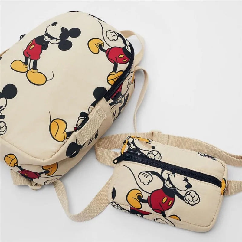 Mochila Nylon Infantil Disney Mickey Mouse
