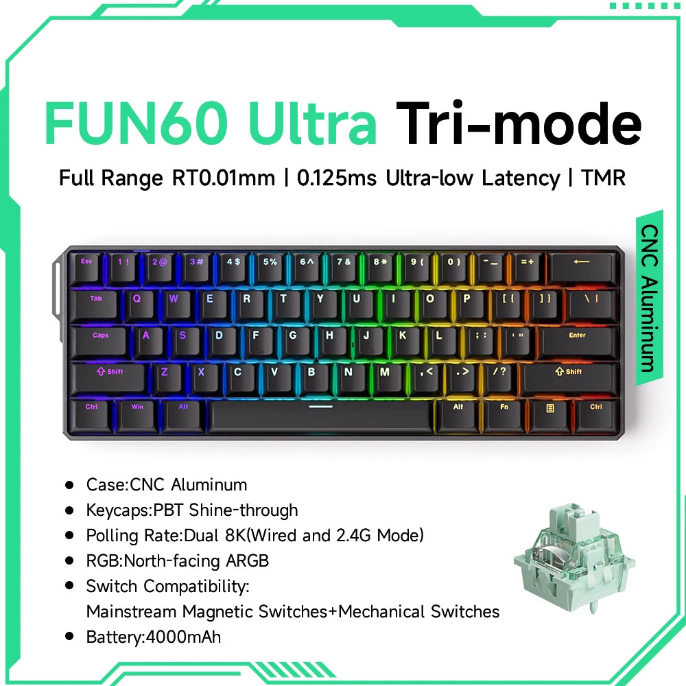 Teclado Mecânico com Switch Magnético