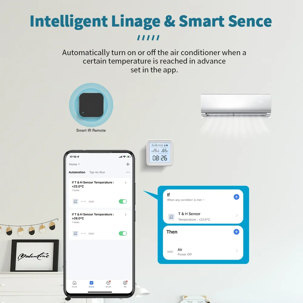 Termômetro Inteligente Sensor Umidade Wi-Fi