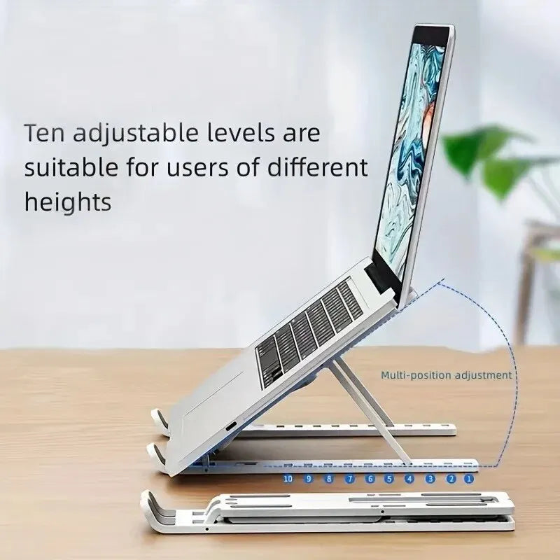 Suporte para Laptop Ajuste em 10 Níveis Dobrável