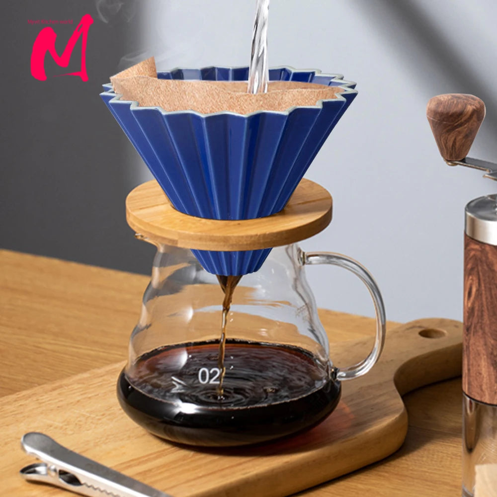 Conjunto de Jarra Borosilicato e Filtro de Café Reutilizável