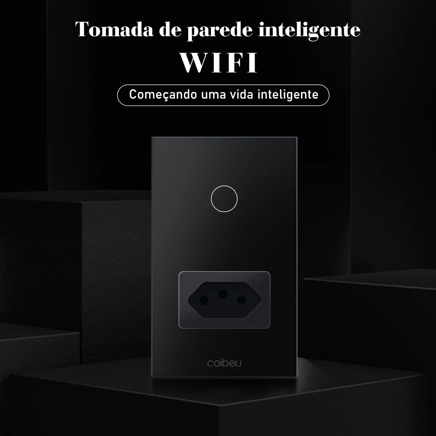 Interruptor Tomada inteligente touch wi fi com Neutro