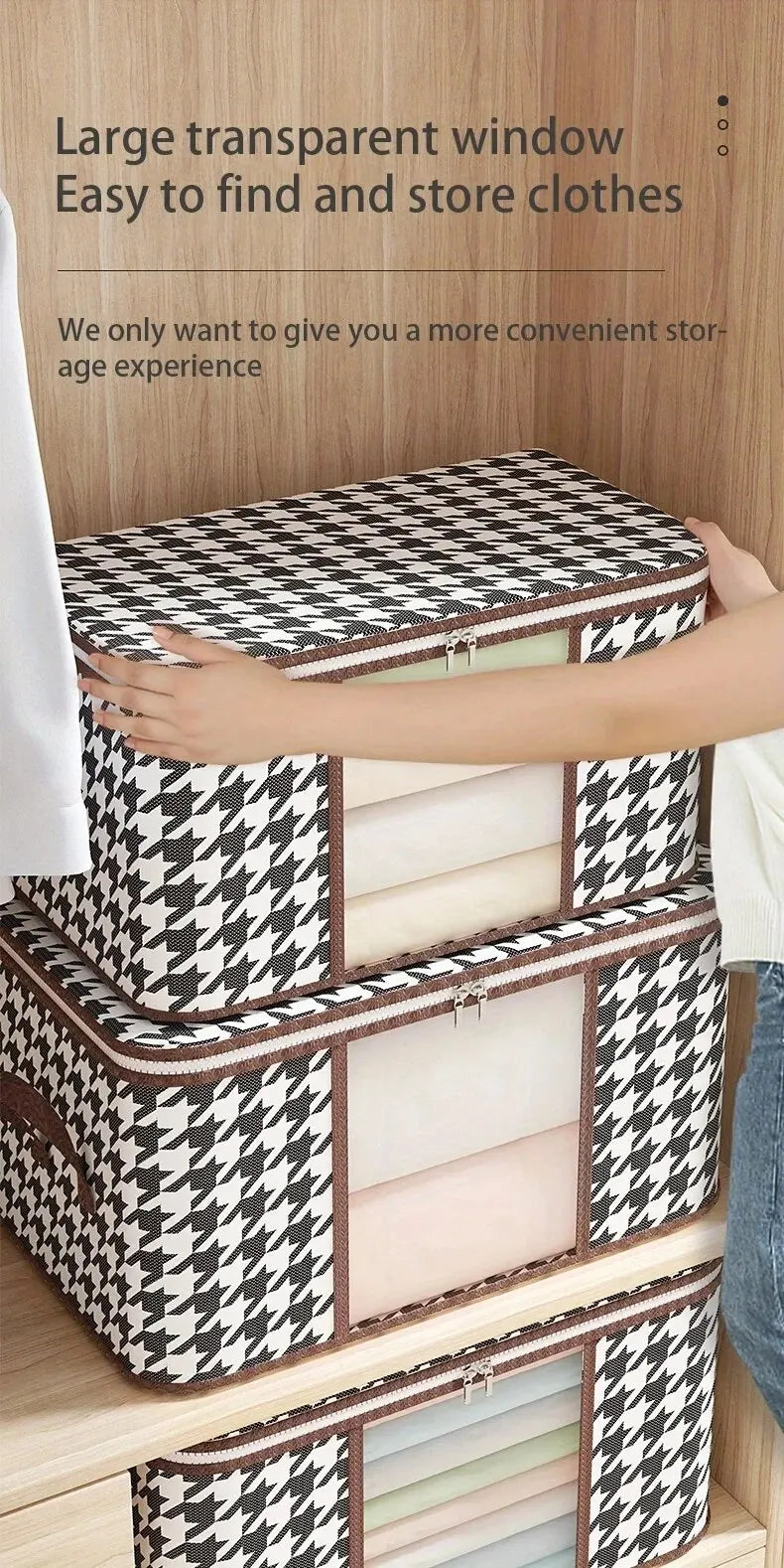 Organizador de Roupas Zíper Dobrável