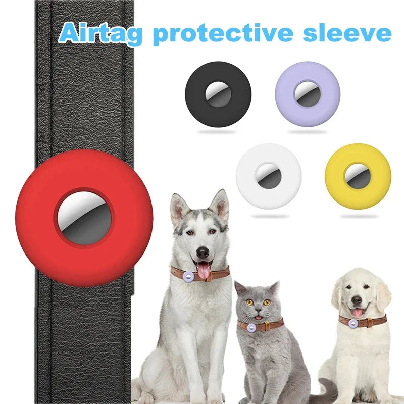 Case Capa Silicone com Suporte de AirTag para Coleira