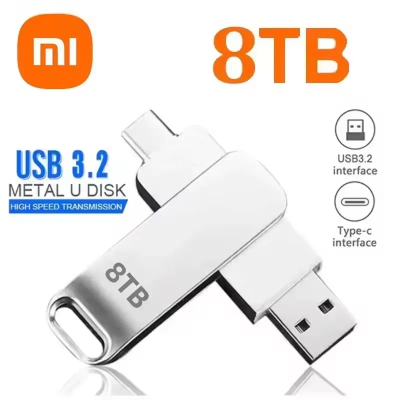 Pen Drive USB 3.2 – Alta Velocidade, Tipo-C, à Prova d’Água