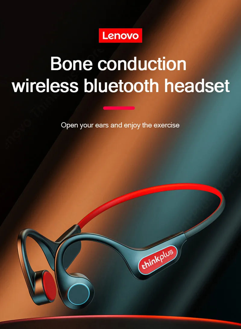 Fone de Ouvido Lenovo X4 Condução Óssea Microfone