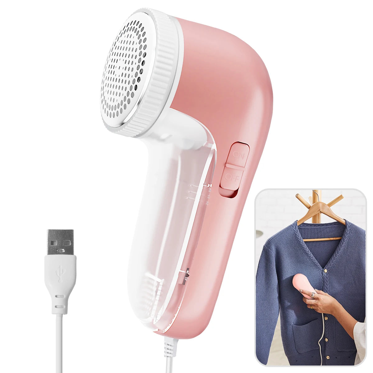 Removedor Elétrico de Bolinhas USB Portátil