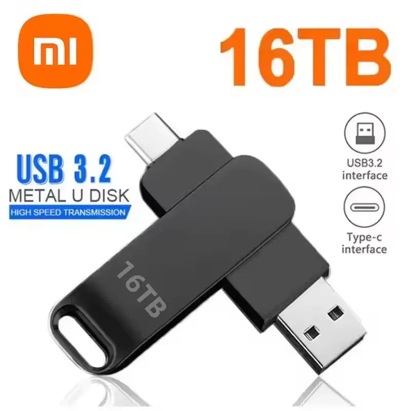 Pen Drive USB 3.2 – Alta Velocidade, Tipo-C, à Prova d’Água