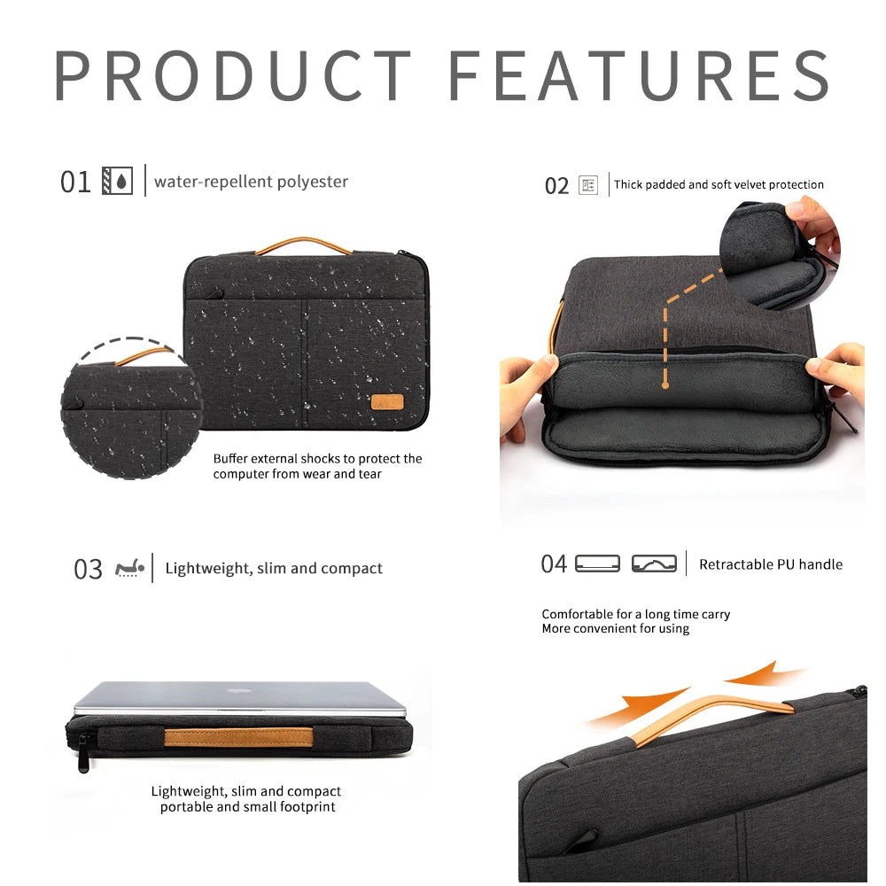 Capa para Laptop 14" e 15,6" à Prova de Choque