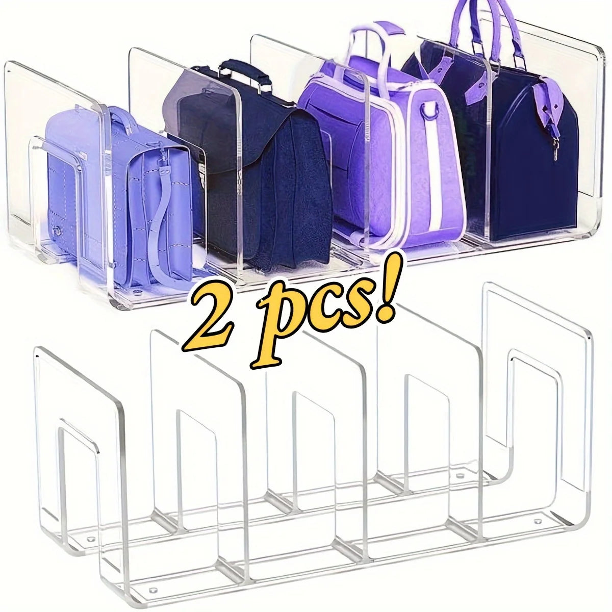 Organizador de Bolsas em Acrílico 2 Peças