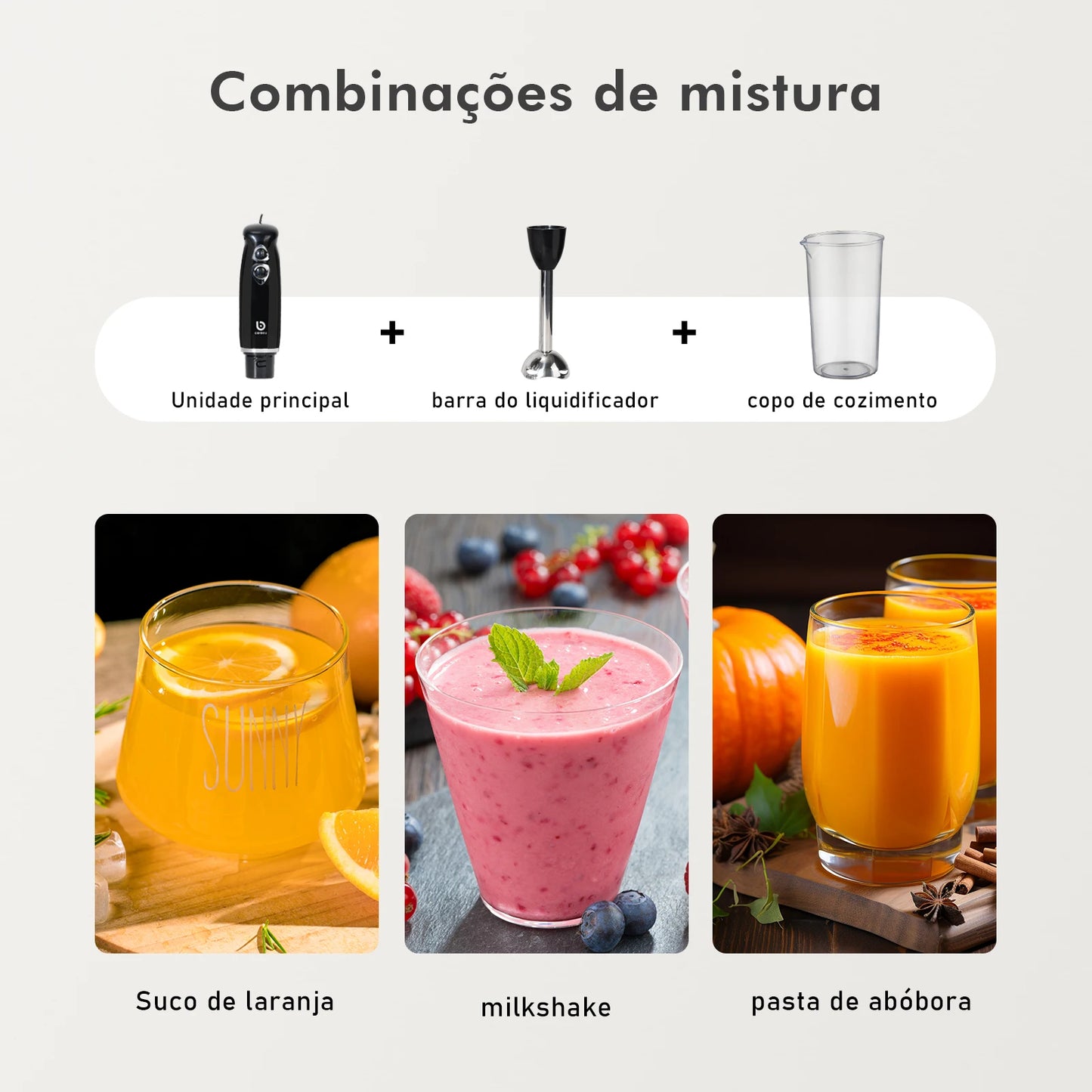 Liquidificador Mixer Processadores de alimentos mini