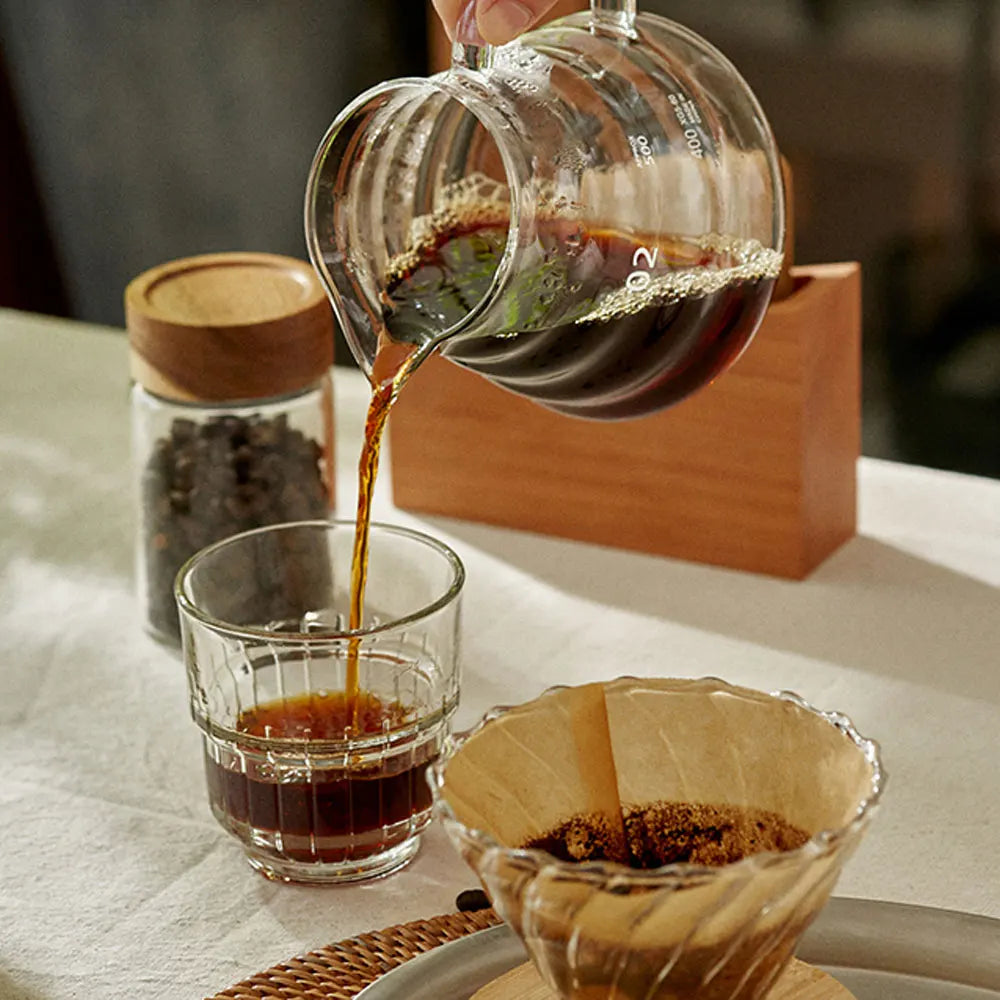 Conjunto de Jarra Borosilicato e Filtro de Café Reutilizável