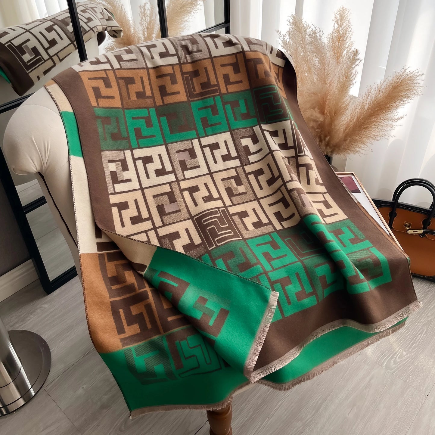 Cachecol Feminino Luxo – Dupla Face com Toque de Cashmere | Design Elegante