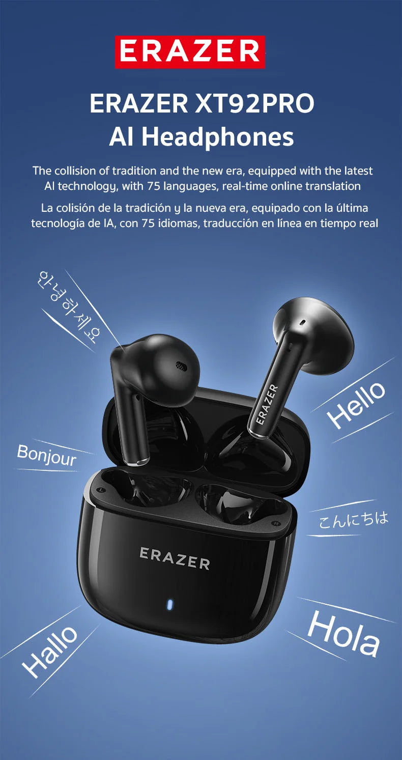Fones de Ouvido Tradutor – Bluetooth com Tradução em Tempo Real