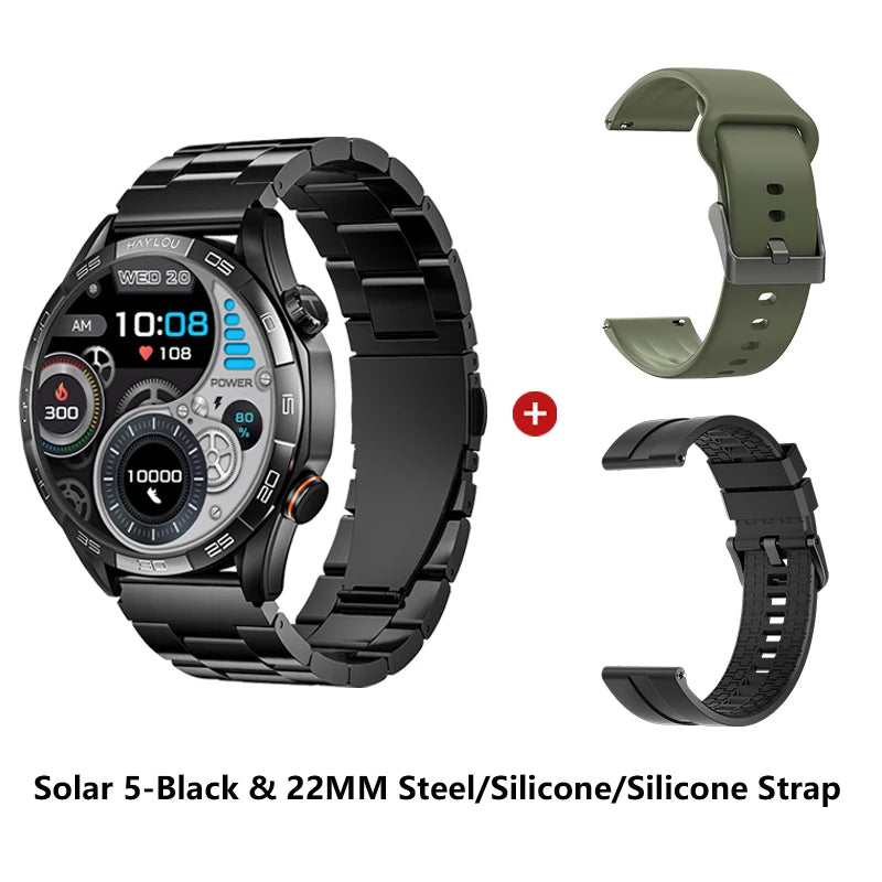 Smartwatch Solar 5 com Chamadas Bluetooth
