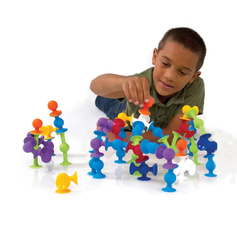 Brinquedo de Montar com Ventosas 19 Peças em Silicone