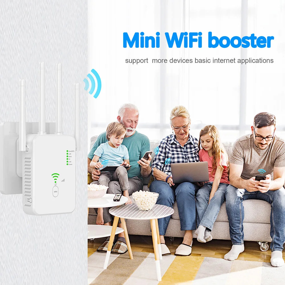 Repetidor Wi-Fi 1200 Mbps Dual Band 2.4G e 5G