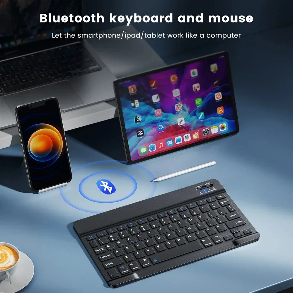 Teclado Silencioso Bluetooth Recarregável